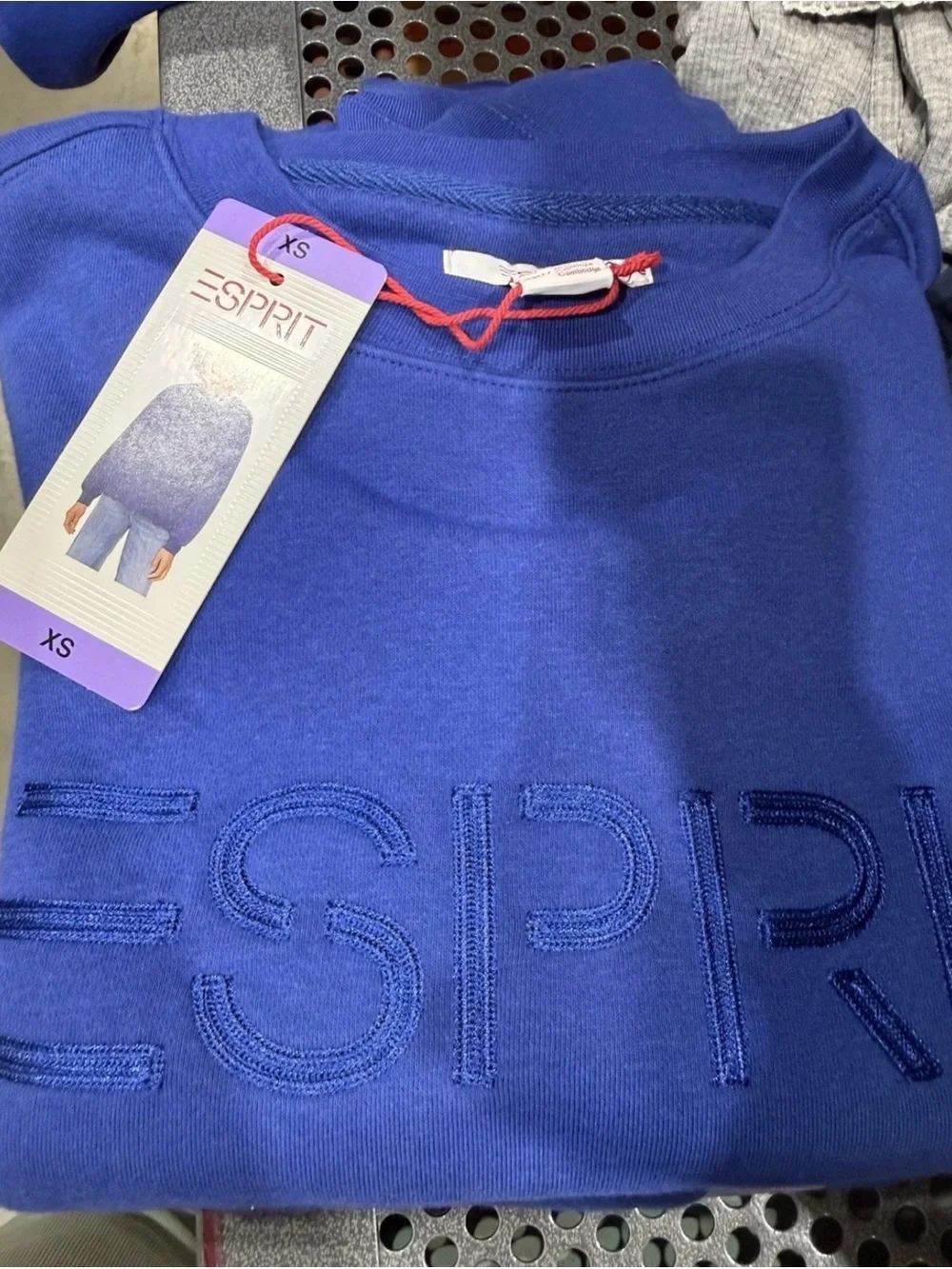 Esprit Kids Royal Blue Embroidered Logo Sweatshirt